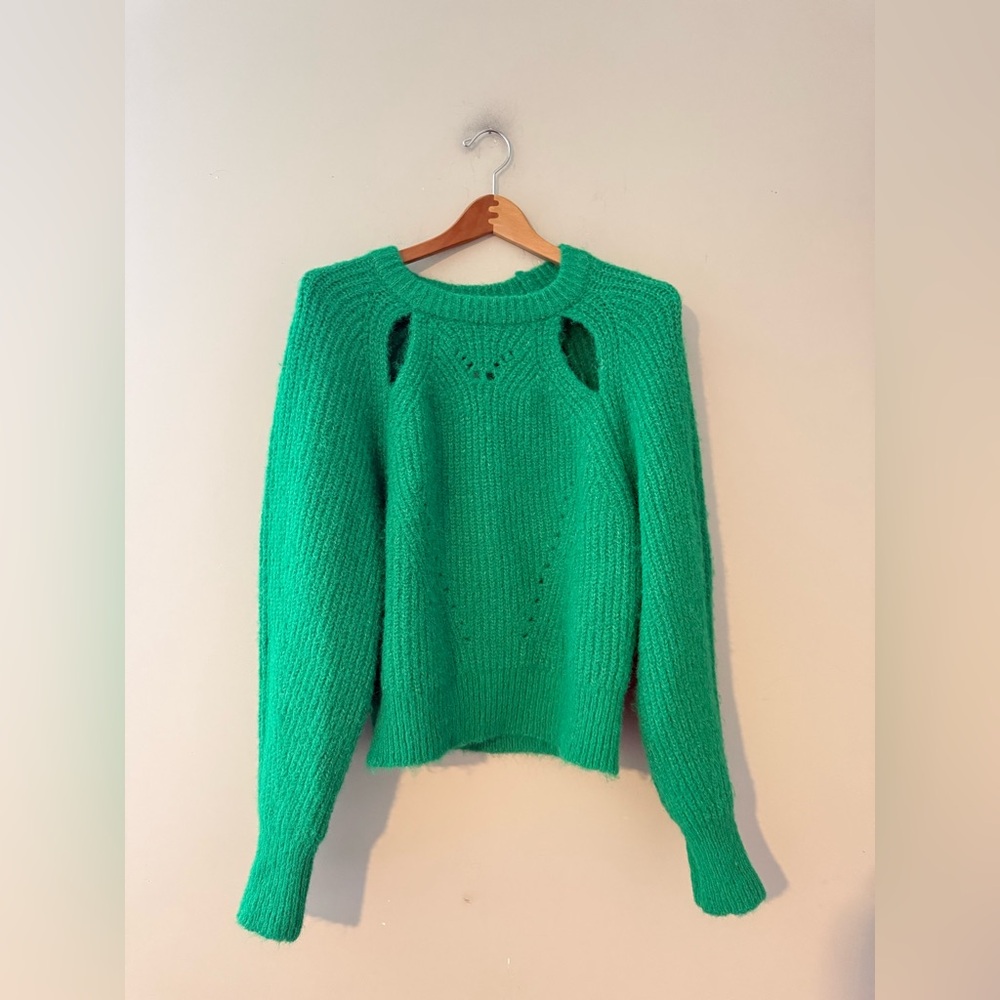 Anthropologie Maeve Green‎ Knit Sweater Large ASTR the label Pilcro Revolve - Picture 4 of 6